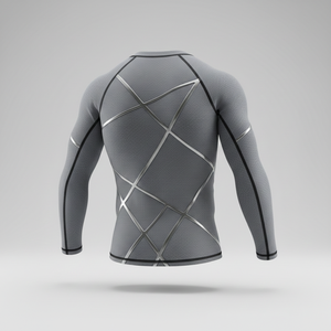 เสื้อรัดรูปแขนยาวแบบยูนิเซ็กซ์สำหรับฝึกซ้อม BJJ MMA ยิวยิตสู ชุดฝึกซ้อมแบบแห้งเร็ว เสื้อกีฬา - Product Image 2