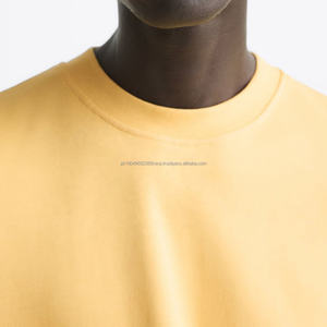 เสื้อยืดโอเวอร์ไซส์หนานุ่ม พิมพ์ลายโฟม 3 มิติ แบบกำหนดเอง สำหรับผู้ชาย พิมพ์โลโก้ เสื้อยืดผู้ชาย เสื้อผ้าผู้ชาย ขายส่ง - Product Image 6