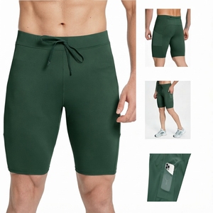 Wholesale Men's Mid Waist Compression <b>Shorts</b> Breathable Quick Dry Stretch Slim Fit Gym Running Sports <b>Shorts</b> Drawstring Athletic - Product Image 4