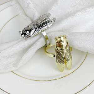 Anillos de Servilleta Premium para Servilletas de Tela, Decoración de Mesa de Lujo para Bodas y Banquetes - Product Image 3