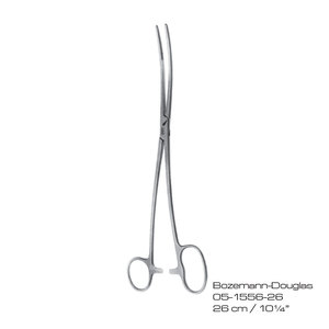 คีมหนีบหลอดเลือด Bozemann-Douglas Hemostat ขนาด 26 ซม. 10¼ นิ้ว คีมผ่าตัดแบบใช้มือ สำหรับการผ่าตัดทั่วไป ได้รับการรับรองมาตรฐาน CE ระดับ Class II - Product Image 2