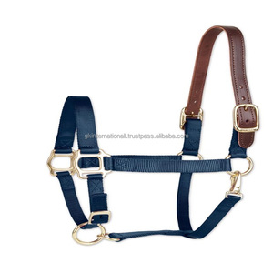 Licou en nylon léger fait à la main de tailles personnalisées pour chevaux dans des couleurs et des tailles multicolores tout nouveau design - Product Image 1