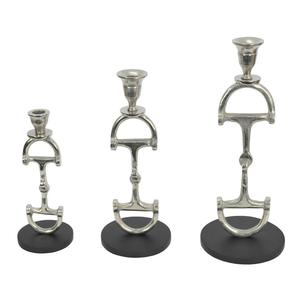 Support de bougie pilier en nickel poli pour chandelier, bougeoir décoratif en aluminium avec base, prix d'usine en gros - Product Image 4