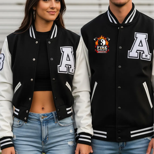 Custom Embroidery <b>Varsity</b> Baseball <b>Jacket</b> for <b>Men</b> & Women Custom Letterman <b>Bomber</b> <b>Jacket</b> Stitched Team Name, Number Logo - Product Image 4
