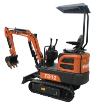 Bonne qualité Tide Mini Excavator 2 tonnes 3 tonnes 4 tonnes Petite pelleteuse hydraulique Mini Excavatrices Machine à vendre