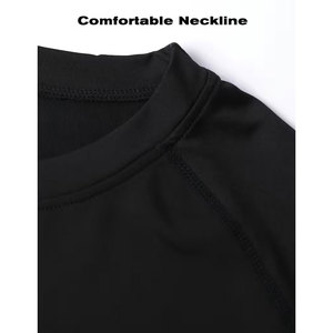 Solid Trader Elite Fitness Wear Chemise d'entraînement à manches courtes Léger Respirant Contrôle de l'humidité Haut de sport Rash Guard - Product Image 3
