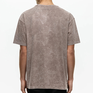 Camisetas Extra Grandes para Hombre, 100% Algodón, Lavado Vintage, Cuello Redondo, Hombros Caídos, Estilo Urbano, Lavado Ácido, Personalizadas, Antiarrugas - Product Image 2