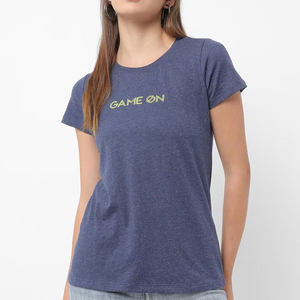 T-shirts pour femmes à prix bas, style unique, imprimés d'été, 100% coton, designs personnalisés, quantité en gros, prix d'usine - Product Image 1