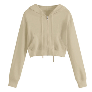 Sudadera Corta Personalizada para Mujer, Sudadera Casual con Capucha, Sudadera Oversize para Mujer - Product Image 2
