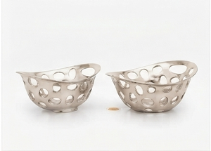 Hot Vantage Bol de fruits en aluminium nickelé de luxe moderne et luxueux au look haut de gamme pour la cuisine et la décoration de la maison - Product Image 5