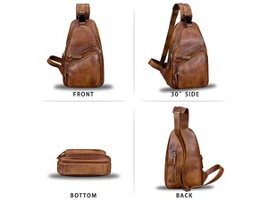 Riñonera de cuero genuino para mujer - Product Image 4