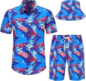 เสื้อเชิ้ตชายแขนสั้นลายทรอปิคอลสำหรับใส่เที่ยวทะเล ใส่สบายๆ ติดกระดุม เหมาะสำหรับวันหยุดฤดูร้อน สีสันสดใส น้ำหนักเบา เสื้อชายหาดสำหรับผู้ชาย - Product Image 6