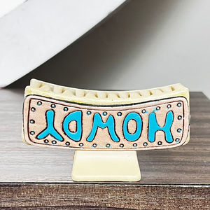 Western Style Wholesale Custom Luxury Tooled Leather <b>Hair</b> Claw Clip for Women's Howdy Design Boutique Fashion <b>Hair</b> Accessories - Product Image 4