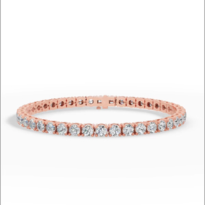 Sophisticated 7 Inch Elegant Round Cut Lab Grown <b>Diamond</b> Tennis Bracelet 10K Gold Luxury Fine <b>Jewelry</b> Wholesale Supplier - Product Image 1