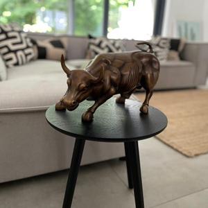 Hand Casted Metal <b>Bull</b> Sculpture Bronze Finish Vintage <b>Bull</b> <b>Statue</b> For Decoration Garden Supplies And Home Decor - Product Image 3