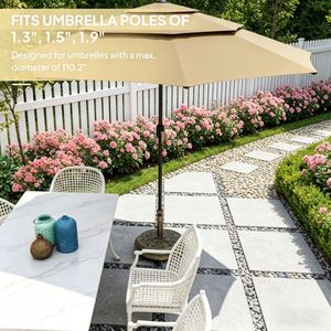 Base Moderna in Acciaio Inossidabile per Ombrelloni da Giardino, Cortile, Parco, Hotel, Spiaggia - Solo la Base Inclusa - Product Image 4