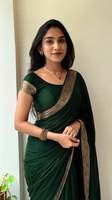 Sari fantaisie de style actrice de série télévisée très demandé, options de vente en gros de designers, pièce de chemisier tendance pour femmes, vêtements de soirée