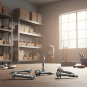 Vietnam Factory Wholesale Red Head Hex Roofing <b>Screws</b> - BIS Certified Metal Fasteners with EPDM Washer - Product Image 1