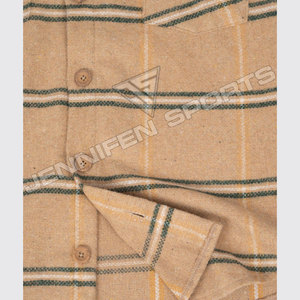 Camisas de Vestir de Franela a Cuadros para Hombre, Talla Grande, 100% Lana, Manga Larga, con Logotipo Personalizado 2026, Formales, de Oficina, Casuales - Product Image 5
