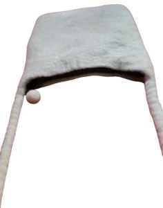 Sacs seau en feutre faits main au design unique, style féminin, motif paysage multicolore, broderie à l'aiguille simple, doublure en coton - Product Image 4