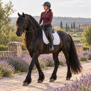 Tapis de selle matelassé blanc pour cheval avec profil ergonomique et sangles de fixation |   Vêtement d'équitation anglais rembourré et contourné à panneaux superposés - Product Image 3