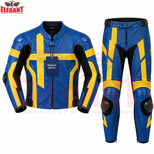 Tenue de moto deux pièces 2026 en cuir de vachette de qualité supérieure avec protection intégrale et logo personnalisé - Product Image 2