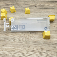 Boîte d'emballage transparente en plastique à couvercle coulissant pour touches de clavier, étui de présentation anti-rayures, organisateur d'accessoires de bureau pour joueurs
