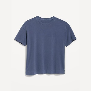 Camisetas de Punto Teñidas con Hilo de Algodón/Fibra de Bambú Unisex de Alta Calidad, Personalizables, para Hombre y Mujer, de Color Sólido, Secado Rápido, Corte Regular - Product Image 6