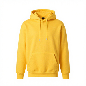 Sweat à capuche unisexe en molleton de coton épais et élégant, personnalisable avec logo, couleur unie, coupe classique, écologique, collection automne - Product Image 1