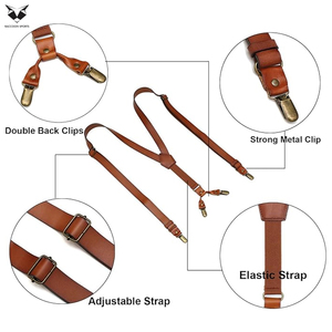 คลิปหนีบโลหะแบบคลาสสิกงานแฮนด์เมดคุณภาพสูง ราคาขายส่ง สินค้ามาใหม่ ทันสมัย พรีเมียม รับผลิตแบบ OEM ODM สายรัดหนัง - Product Image 2