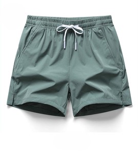 Pantalones Cortos de Algodón para Hombre, Algodón Suave de Primera Calidad, Corte Relajado, Cintura Elástica con Cordón, Informales, para Uso Diario, Cómodos para el Verano - Product Image 6