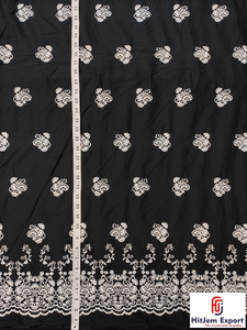 Tela de Algodón y Lino Premium Ligera, Dobby Blackout 100GSM, Bordada, para Ropa y Bolsos, Proveedor Europeo de Moda - Product Image 1