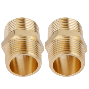 Raccord hexagonal femelle en laiton forgé à double filetage pour tuyau basse pression, OEM/ODM - Product Image 5