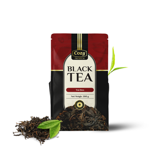 Nuevas Hojas de Té Negro Frescas Premium, Bolsa de 200g, Venta al por Mayor, Bebidas Puras y Saludables, Empaque Personalizado Premium para Baristas - Product Image 1