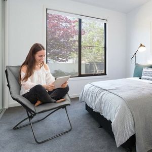 Sedia Pieghevole Imbottita con Seduta Larga e Morbida - Product Image 2