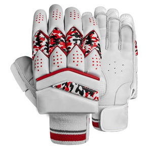 2026 Best Product <b>Black</b> Red White Color Highest Quality With Own Logo Print Fully Customized Design Cricket Batting <b>Gloves</b> - Product Image 1