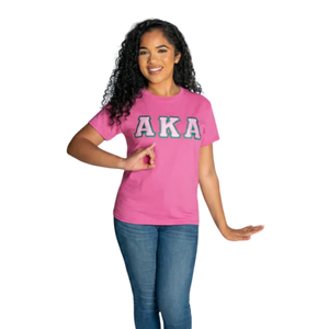 Camiseta de Alta Calidad para Mujer con Apliques de Letras, Doble Costura, Bordado, Algodón Suave, Informal, a la Moda, Talla 7 6 - Product Image 1