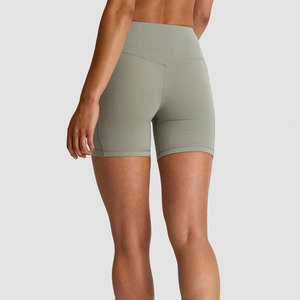 Vêtement de sport pour femme de haute qualité, vente en gros, dos en V, effet push-up fessier, compression, motif uni, poches latérales, coupe ajustée, extensible, tricoté - Product Image 6