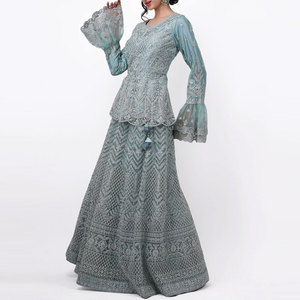 Robe de soirée dos nu pour femme, robe longue élégante pour célébration, robe de soirée enveloppante à manches longues, robe midi - Product Image 3