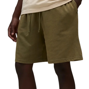 <b>Mens</b> Fleece Sweat <b>Shorts</b> <b>Elastic</b> <b>Waist</b> Side Pockets Relaxed Fit Open Hem Custom Wholesale OEM Manufacturer Supplier Casual - Product Image 2