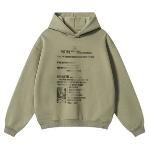 เสื้อฮู้ดดี้ผู้ชายสไตล์ลำลองแบบ OEM/ODM ดีไซน์คอปกแบบมีฮู้ด ตัดเย็บทรงไฮโลว์ สไตล์ยูทิลิตี้ เสื้อพูลโอเวอร์สำหรับฤดูใบไม้ร่วง สตรีทแวร์ - Product Image 4