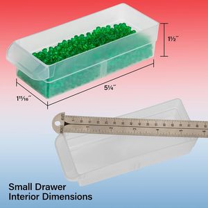 Armadio di Stoccaggio in Plastica a 4 Cassetti per Organizzazione di Garage e Aula, per Organizzare Perline, Mattoncini, Attrezzi per Insegnanti - Product Image 5