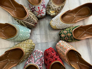 Jutti indien brodé de Style ethnique et en cuir, lot de 10 pièces, punk Jutti indien - Product Image 5