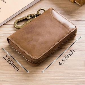 Wholesale Genuine leather key <b>holder</b> wallets chain organizer featuring durable <b>stitching</b> and premium quality hardware for sale - Product Image 5