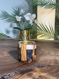 Quemador de Bakhoor árabe de resina de madera de lujo artístico con elegante acabado brillante para el hogar, la mezquita y Los espacios festivos de fragancia - Product Image 4