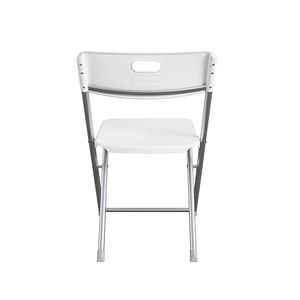 Sedia pieghevole in resina con seduta e schienale bianchi, confezione da 2 - Product Image 4