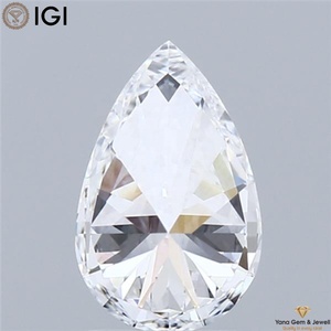 Diamante de Corte Pera Cultivado en Laboratorio con Certificado IGI, 1.50 Quilates, Unbackable Bond, Color D, Claridad VS1, para Anillo - Product Image 4