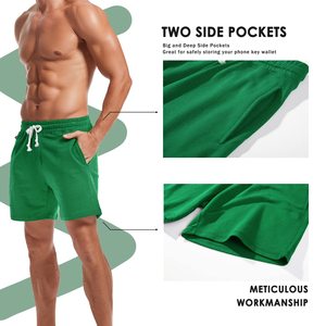Men's Summer Fitness Gym Running Outdoor <b>Quick</b> <b>Dry</b> Workout Joggers Lightweight 100% Cotton Solid Casual Mesh <b>Shorts</b> For Men - Product Image 3