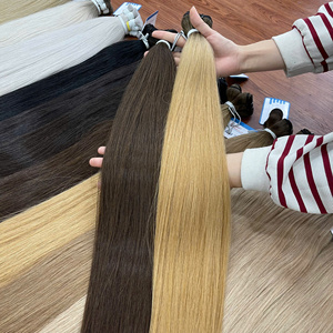 Extensiones de cabello humano vietnamitas de trama recta de colores, doble capa, multicolor, listas para enviar, alta calidad - Product Image 2