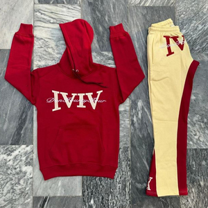 Conjunto de Sudadera con Capucha y Pantalones de Chándal para Hombre, Diseño Personalizado, Casual de Invierno, Oversize, Ecológico, de Tejido Grueso, Corte Holgado, Largo Completo, Color Liso - Product Image 2